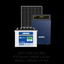 Luminous Solar Hybrid TX Series 5 KVA/48V + LPTT12150H 150AH Battery (4 Nos)+ 550 Watts Solar panel (4Nos)