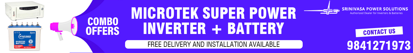 Microtek Battery and Inverter in Chennai