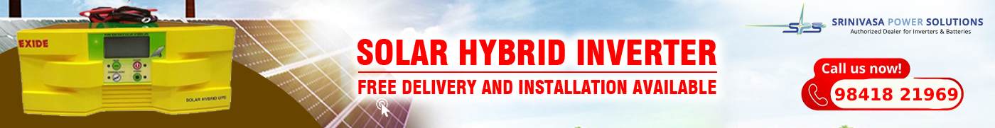Exide solar hybrid inverter dealers in chennai